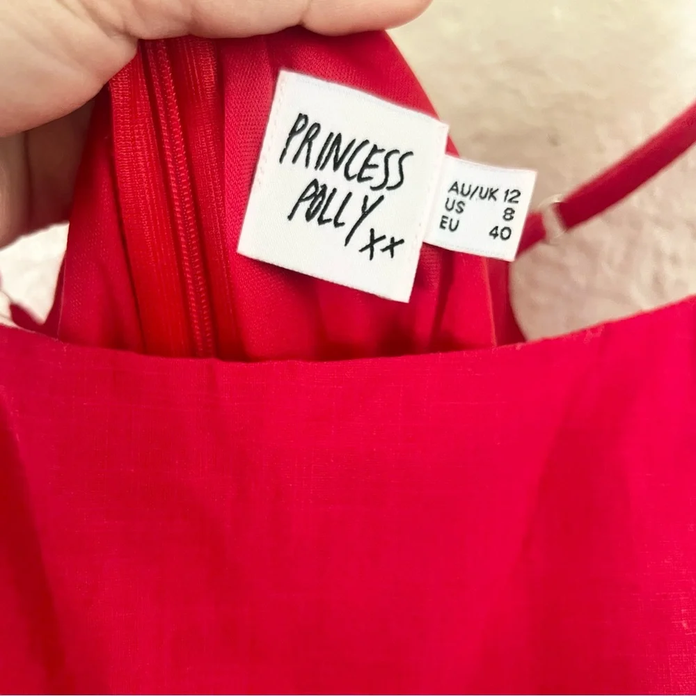 Princess Polly Love Lane Red Mini Dress - Picture 9 of 10